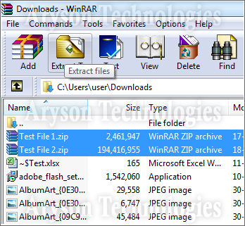 Open WinRAR File