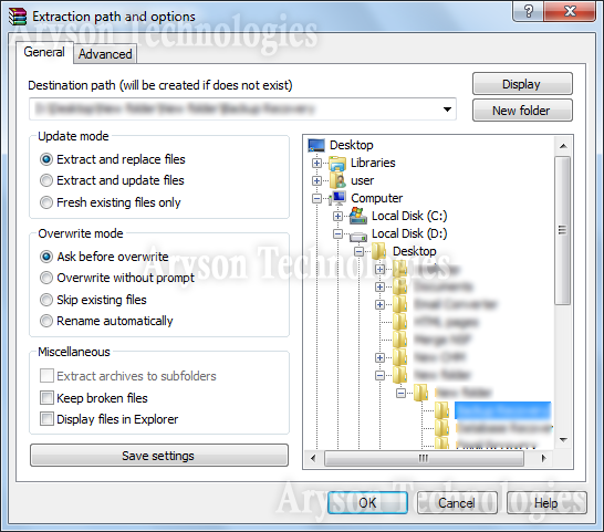 Extract Archive Files