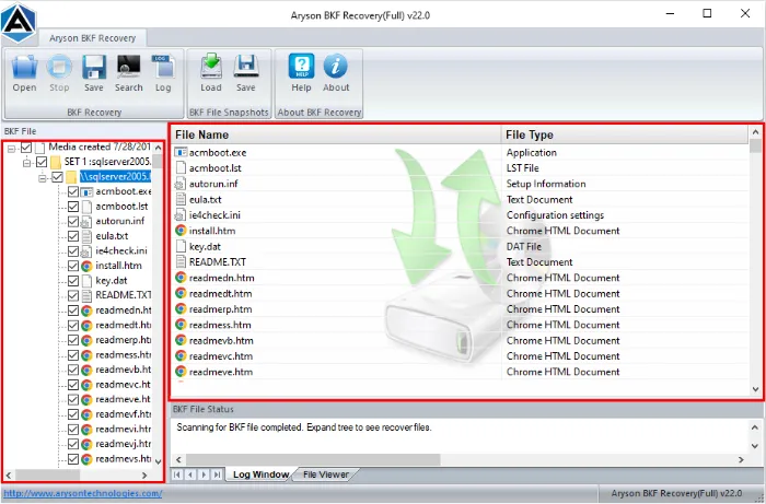 preview the recovered data inside the software
