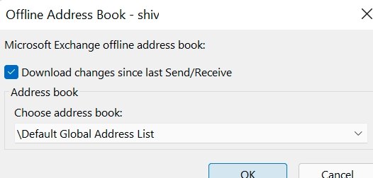 check the box for Download changes