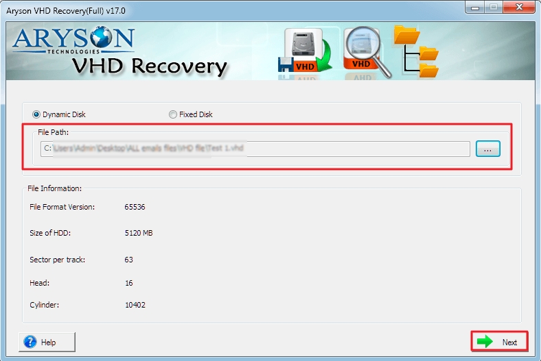 browse the File path and click OK