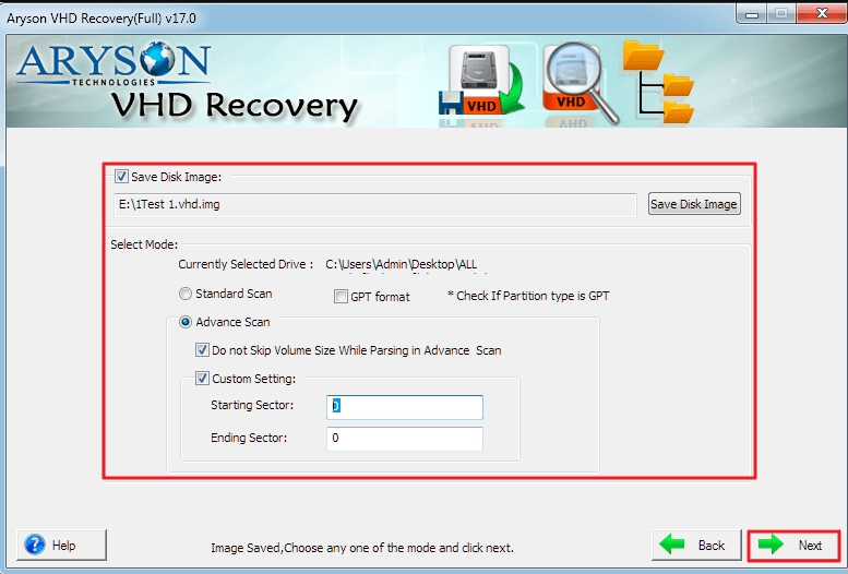 choose Scanning Modes