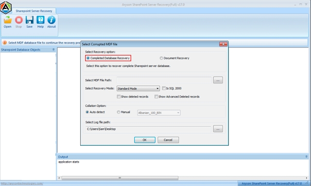 add the MDF SharePoint file