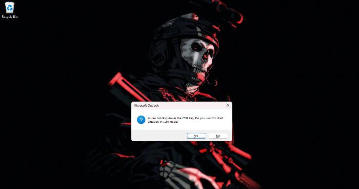 start Outlook in Safe Mode