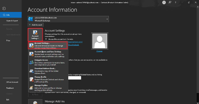 navigate to the menu and open