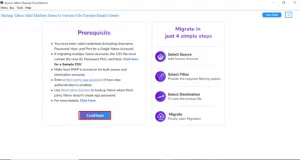 Launch and open the Aryson Yahoo Backup Tool