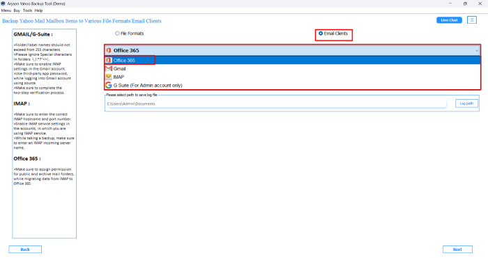 select Office 365