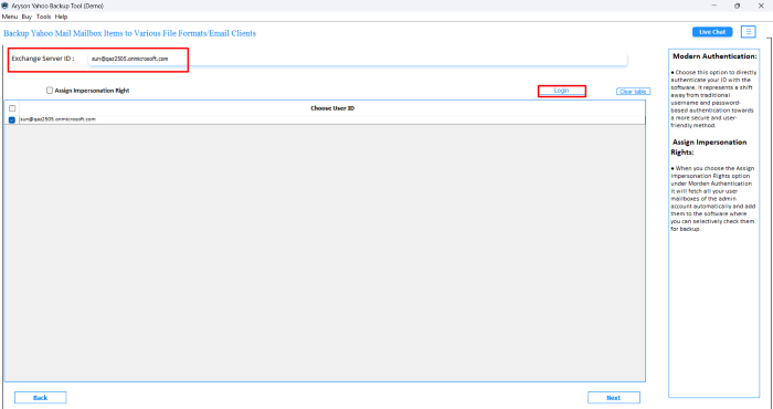 enter your Office 365 login email and password