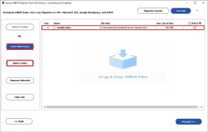 Select File or Select Folder