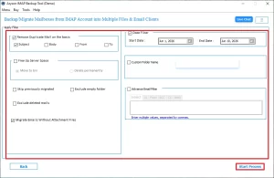 Click on the Start Process button