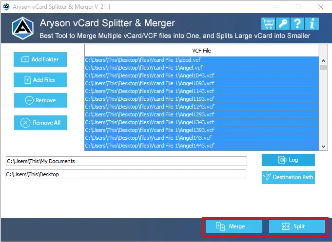 Click on Merge button