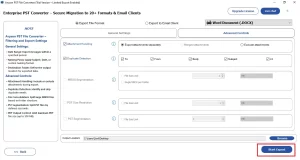 click the “Start Export”