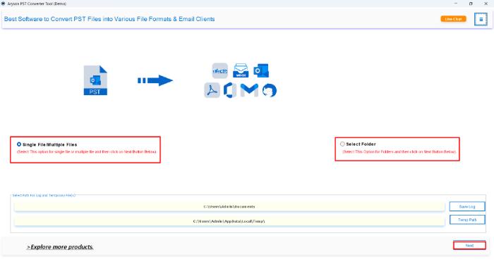 install the Aryson PST Converter Tool 