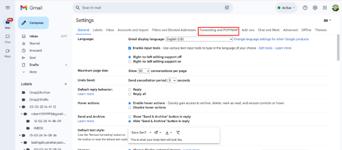Select See all settings