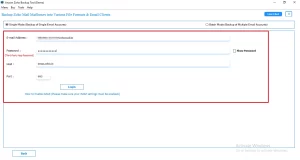 Enter your Zoho email address and app password
