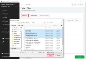 Click Select PST or Select Folder