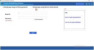 Install the Aryson Gmail Backup Tool