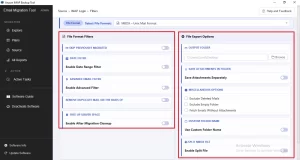 required filters and features