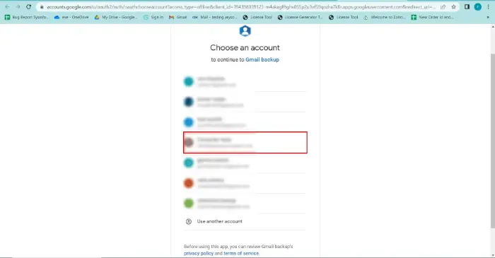 Log in to your source Google Drive