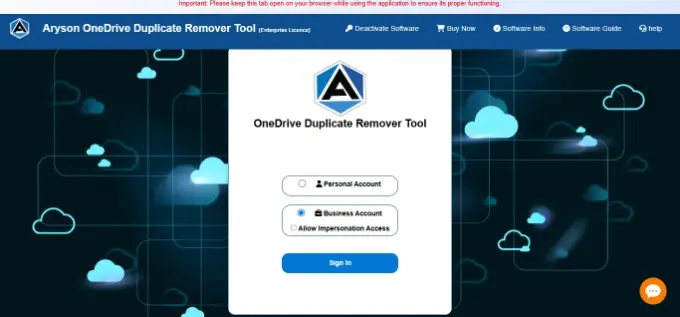 Aryson OneDrive Duplicate Remover on your Windows