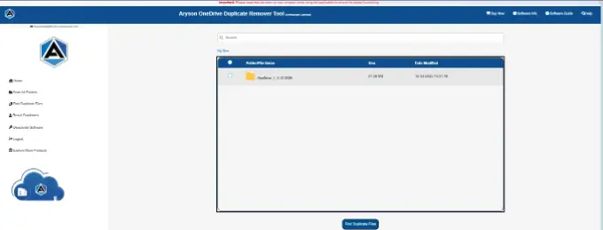 click on the Find Duplicate files to fetch the identical emails