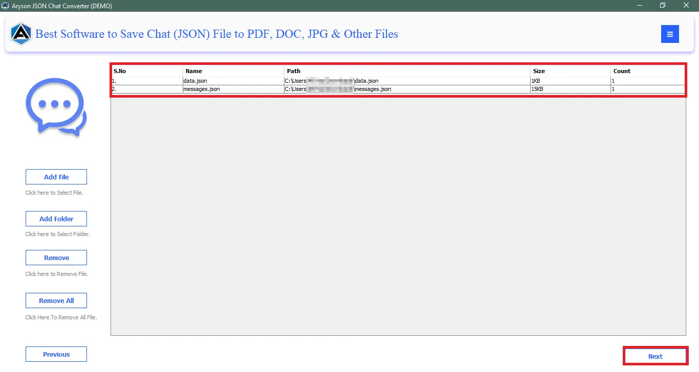 Preview uploaded files