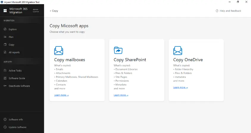 install the Aryson Microsoft 365 Migration Tool
