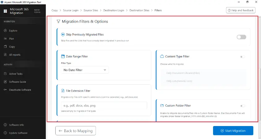 skip previously migrated data