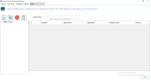 download and install the Aryson VCF Converter Tool