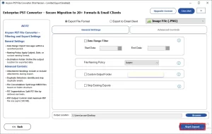 Click on Start Export
