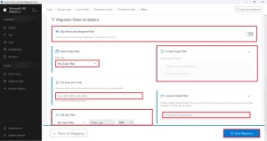 Click Start Migration