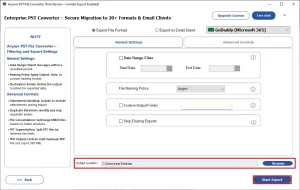 Click Start Export