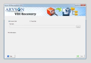 Install VDI Recovery Software