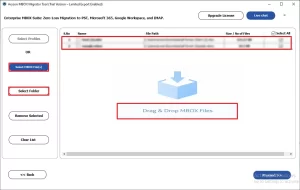 Select Files or drag-and-drop