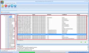 Check the preview of recovered database