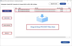 single or multiple OST files