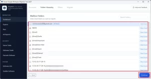 select the labels/folders