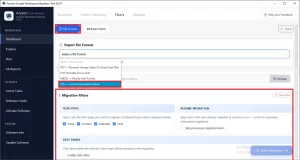 select CSV as the output format >> modify the built-in filters