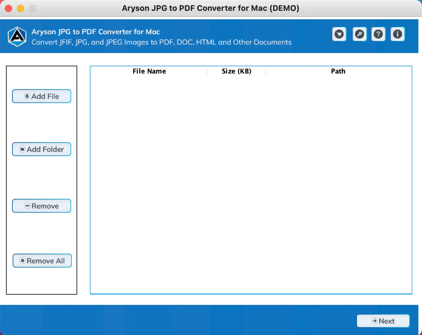 Mac JPG to PDF Converter