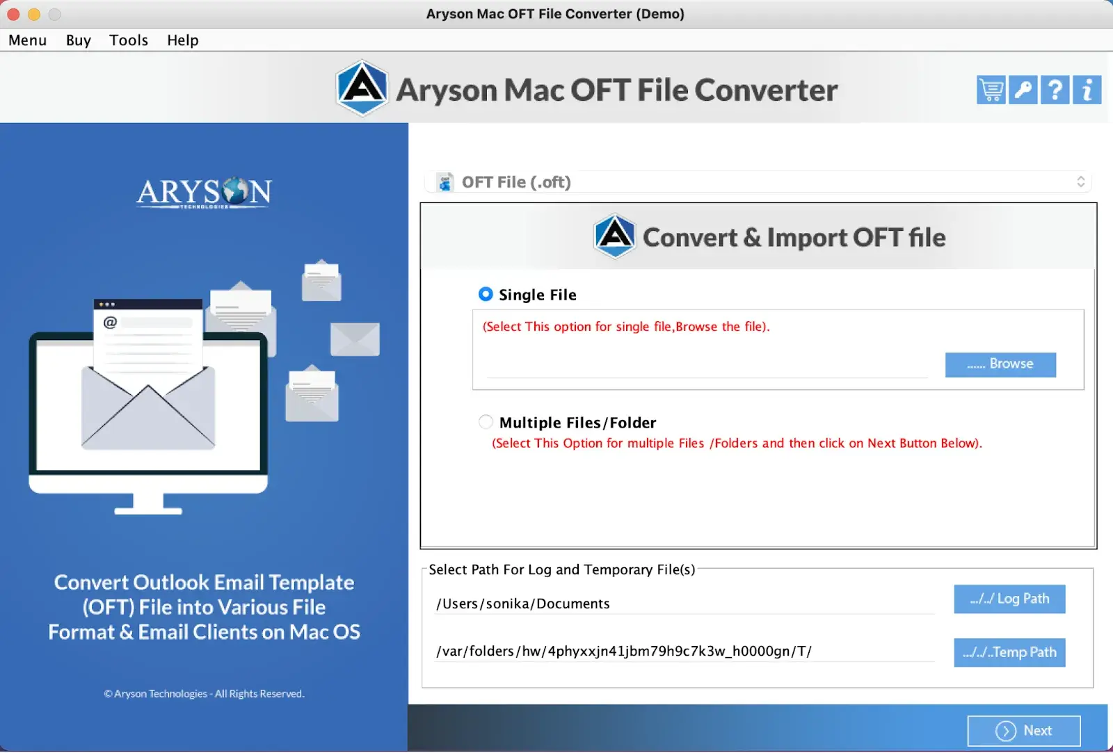 OFT File Converter