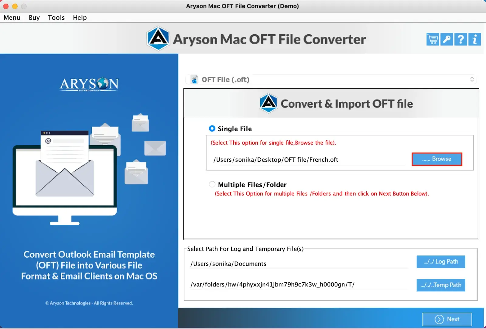 OFT File Converter