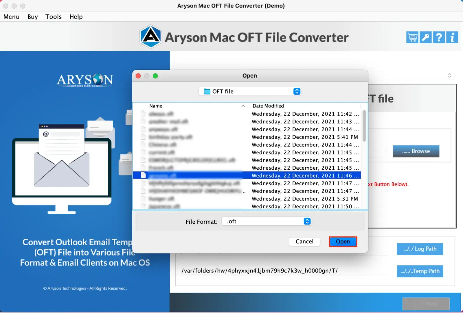 OFT File Converter