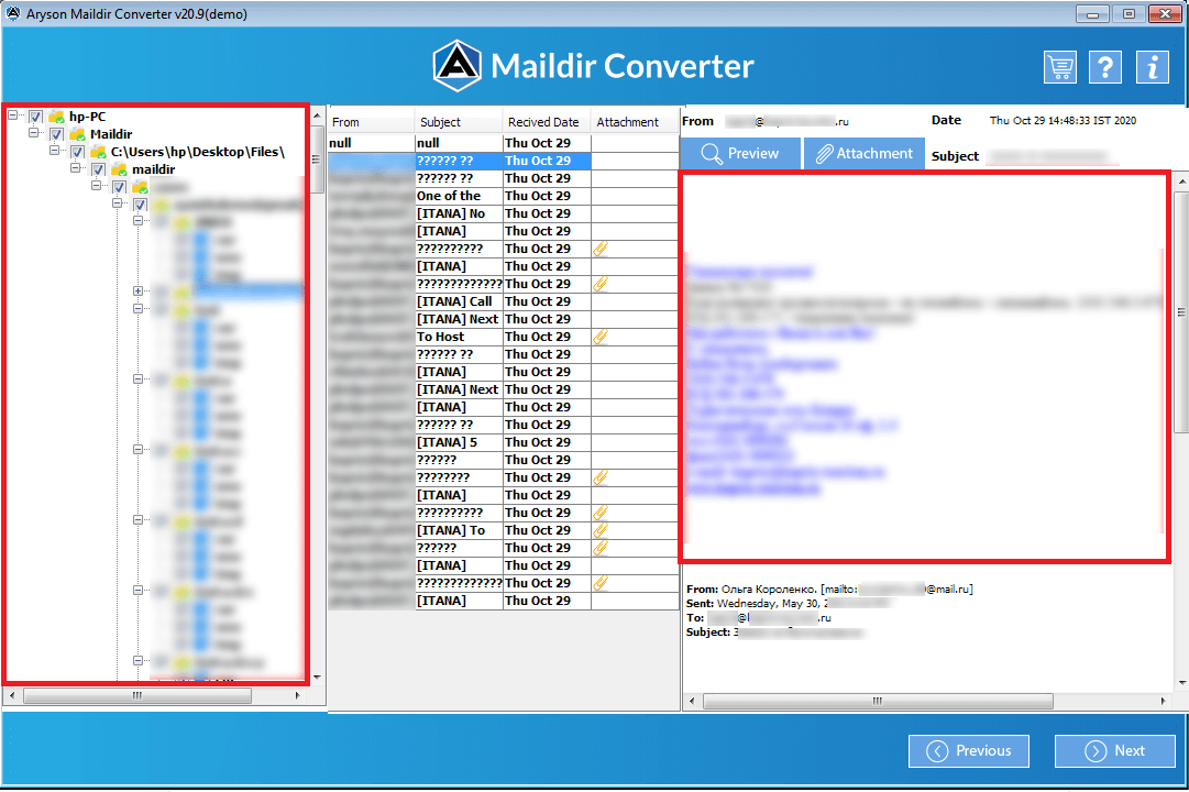 Maildir Converter