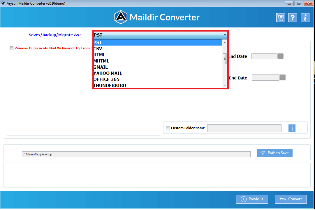 Maildir Converter