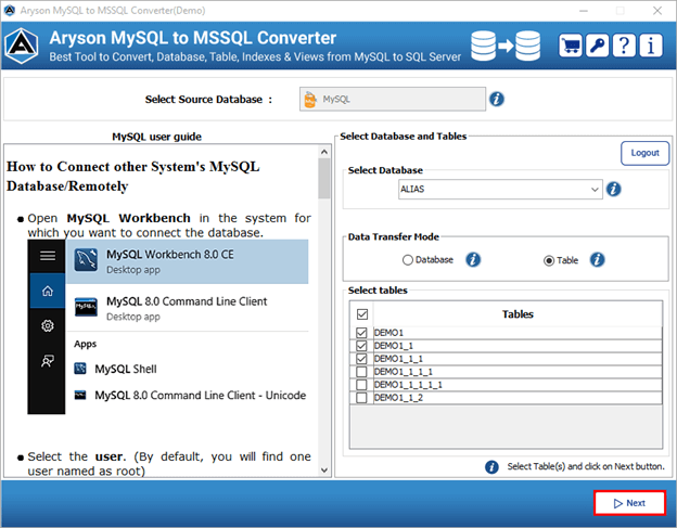 MySQL to MS SQL Converter