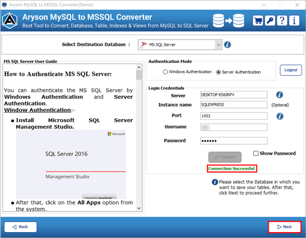 MySQL to MS SQL Converter