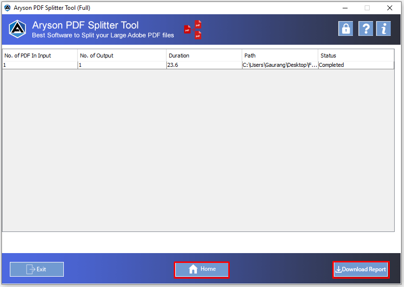 PDF Splitter