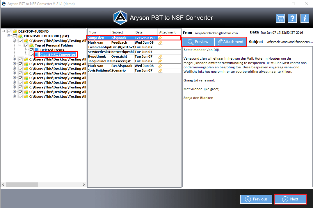 Import PST to Office 365