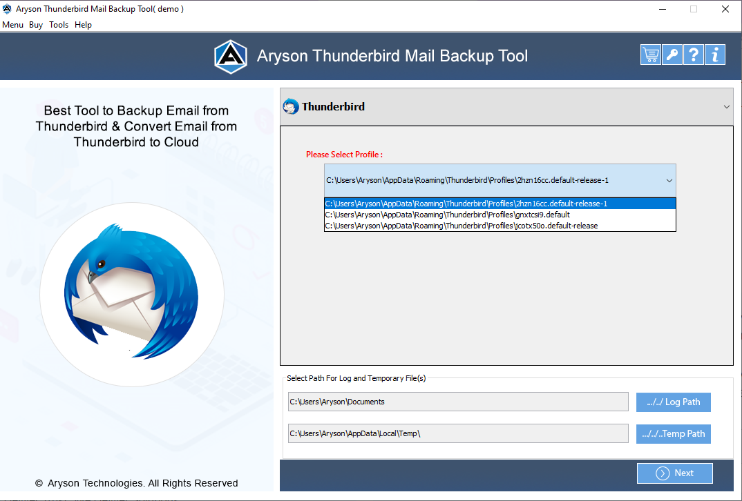 Thunderbird Backup Tooly