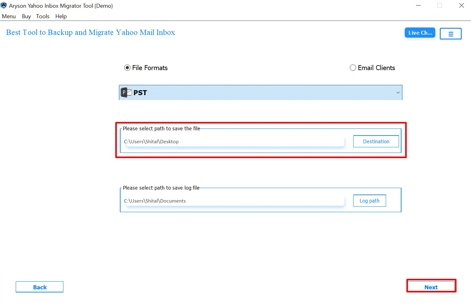 Screenshot